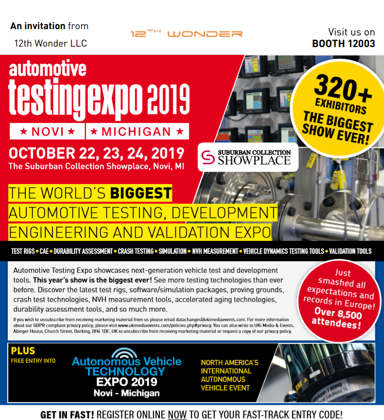 12th Wonder at the Automobile Expo 2019