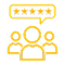 Enhanced customer satisfaction icon
